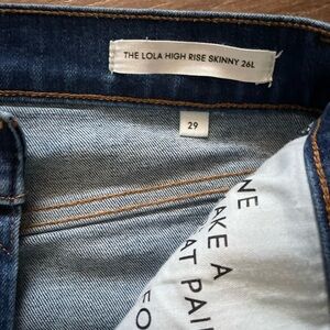Denim forum Lola high rise skinny (new)